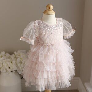 Tutu Du Monde Blush Pink Bebé Tutu Dress Party Flower Girl Portrait NWT
